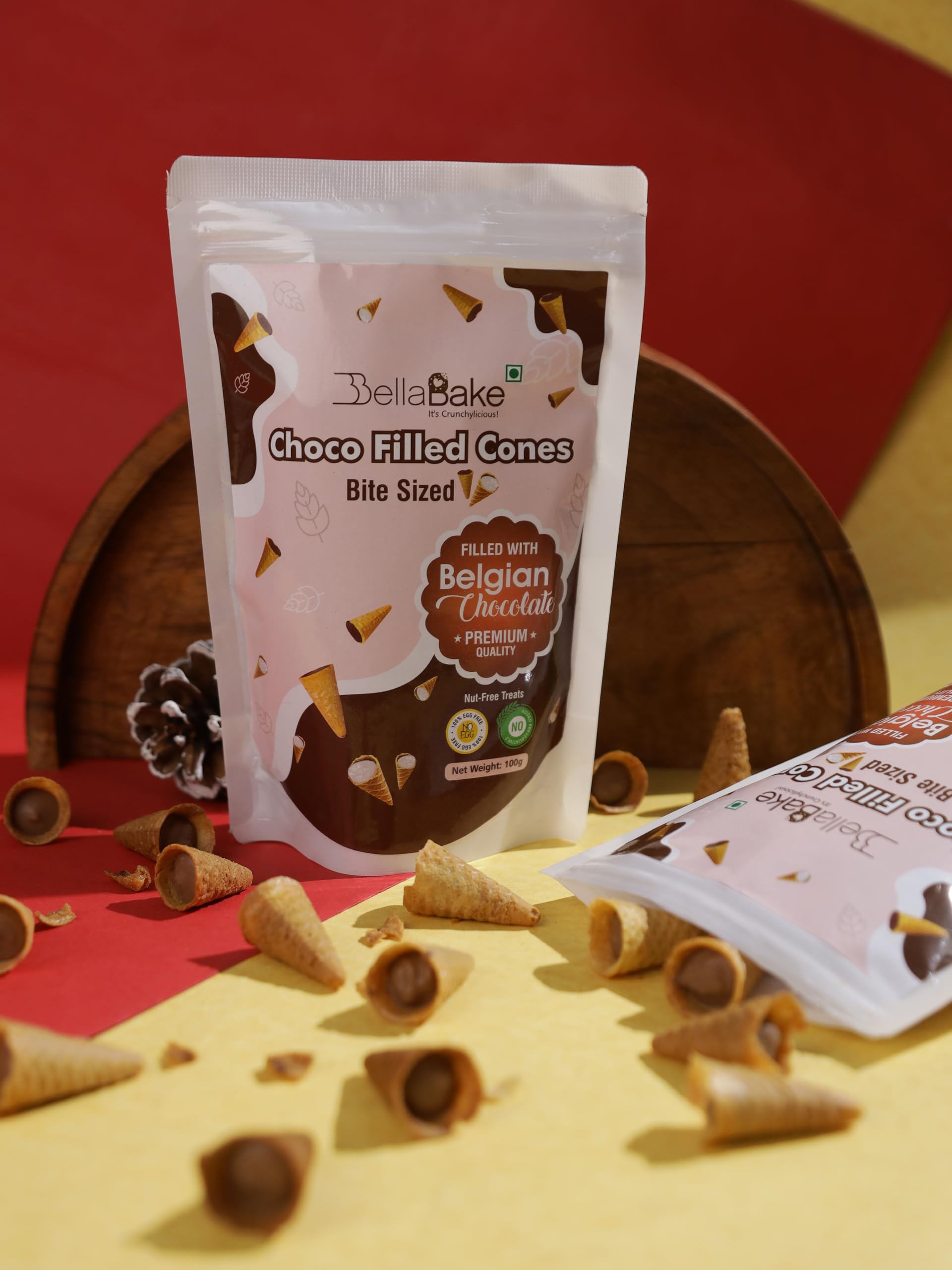 Bite Sized Waffle Mini Cones Belgian Flavour