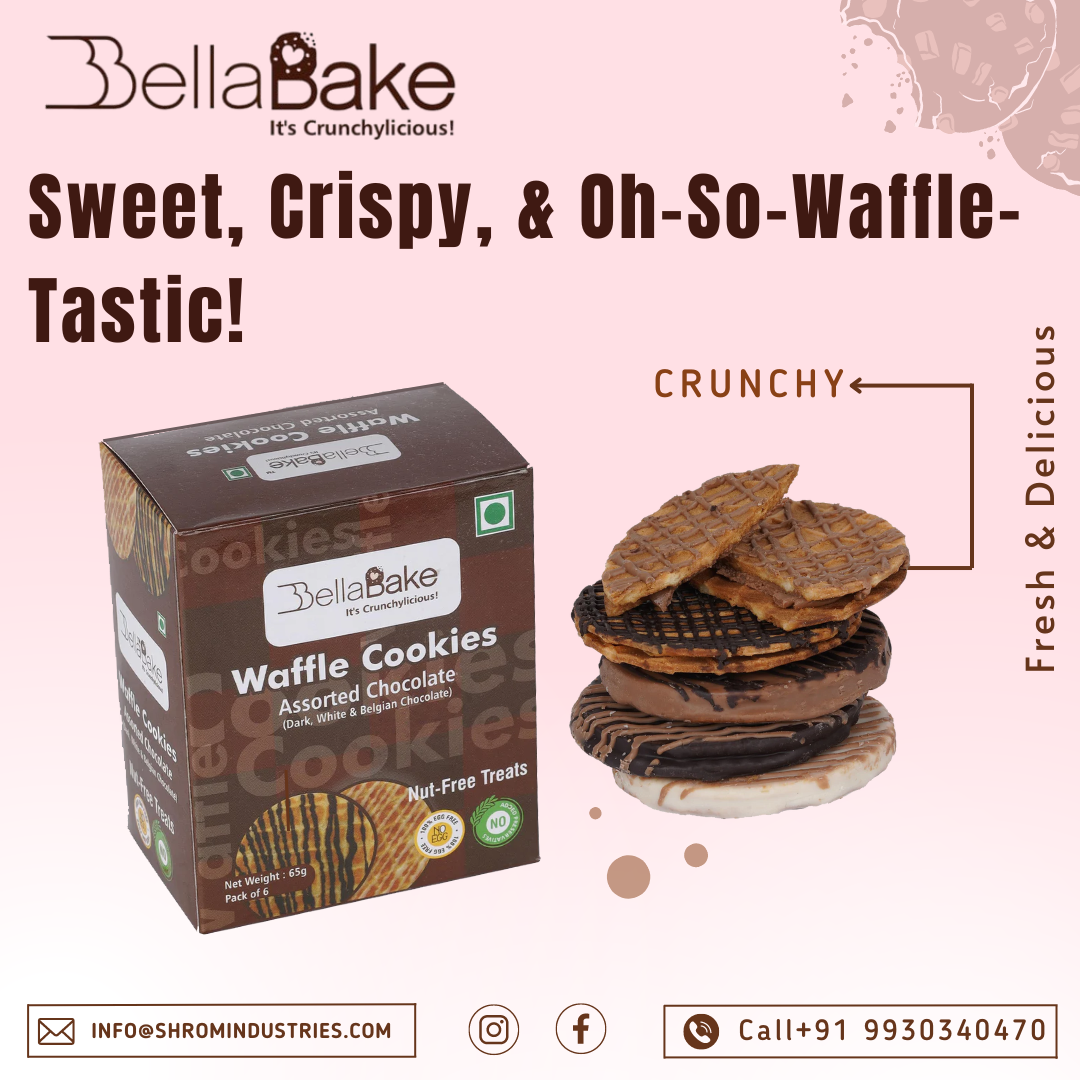 Waffle Cookies Belgian-(Pack of 6 | 65 Gram)