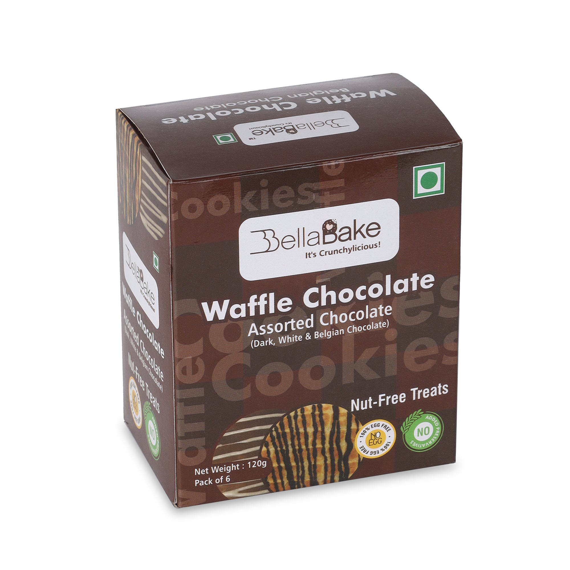 Waffle Chocolate Assorted-(Pack of 6 | 120 Gram)