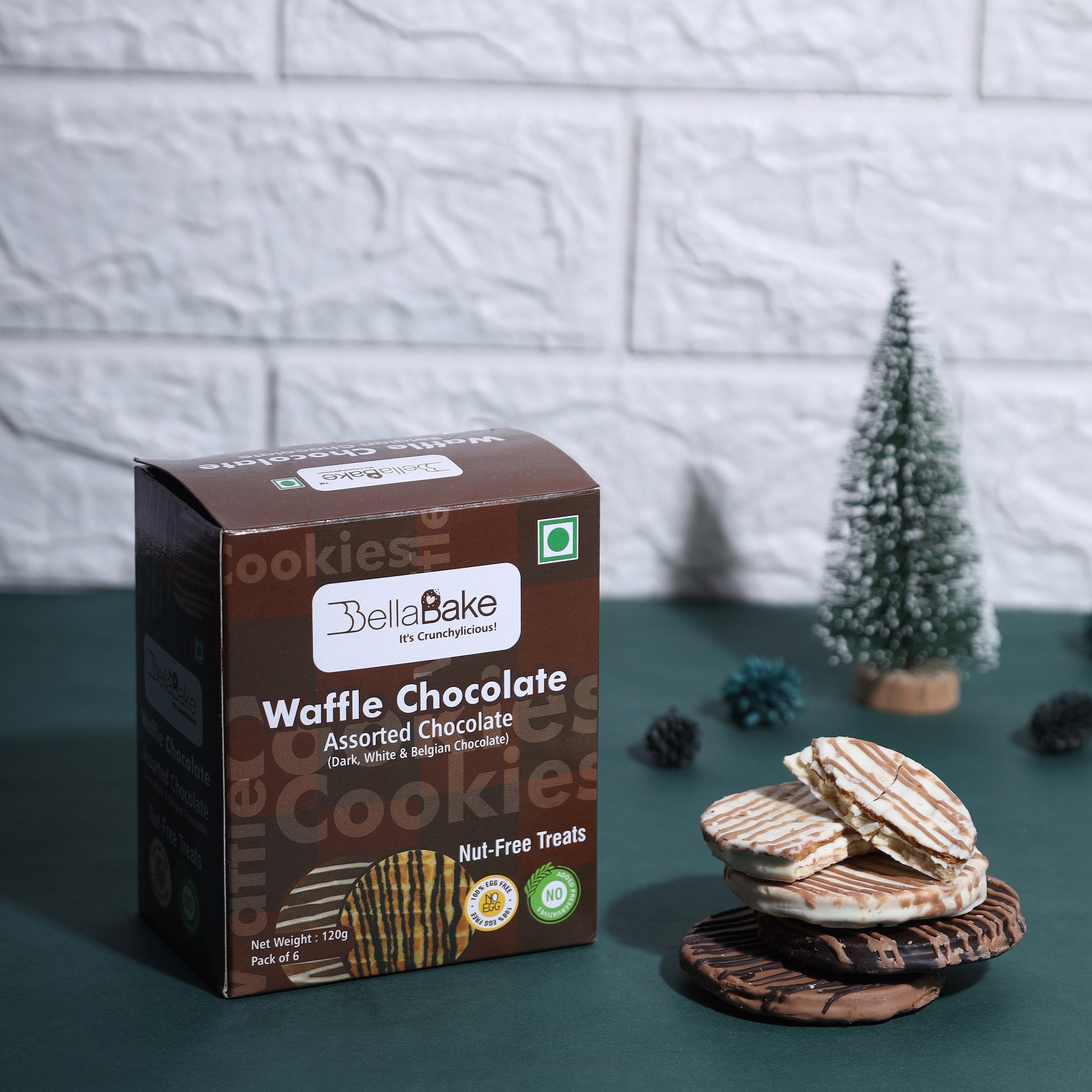 Waffle Chocolate Assorted-(Pack of 6 | 120 Gram)