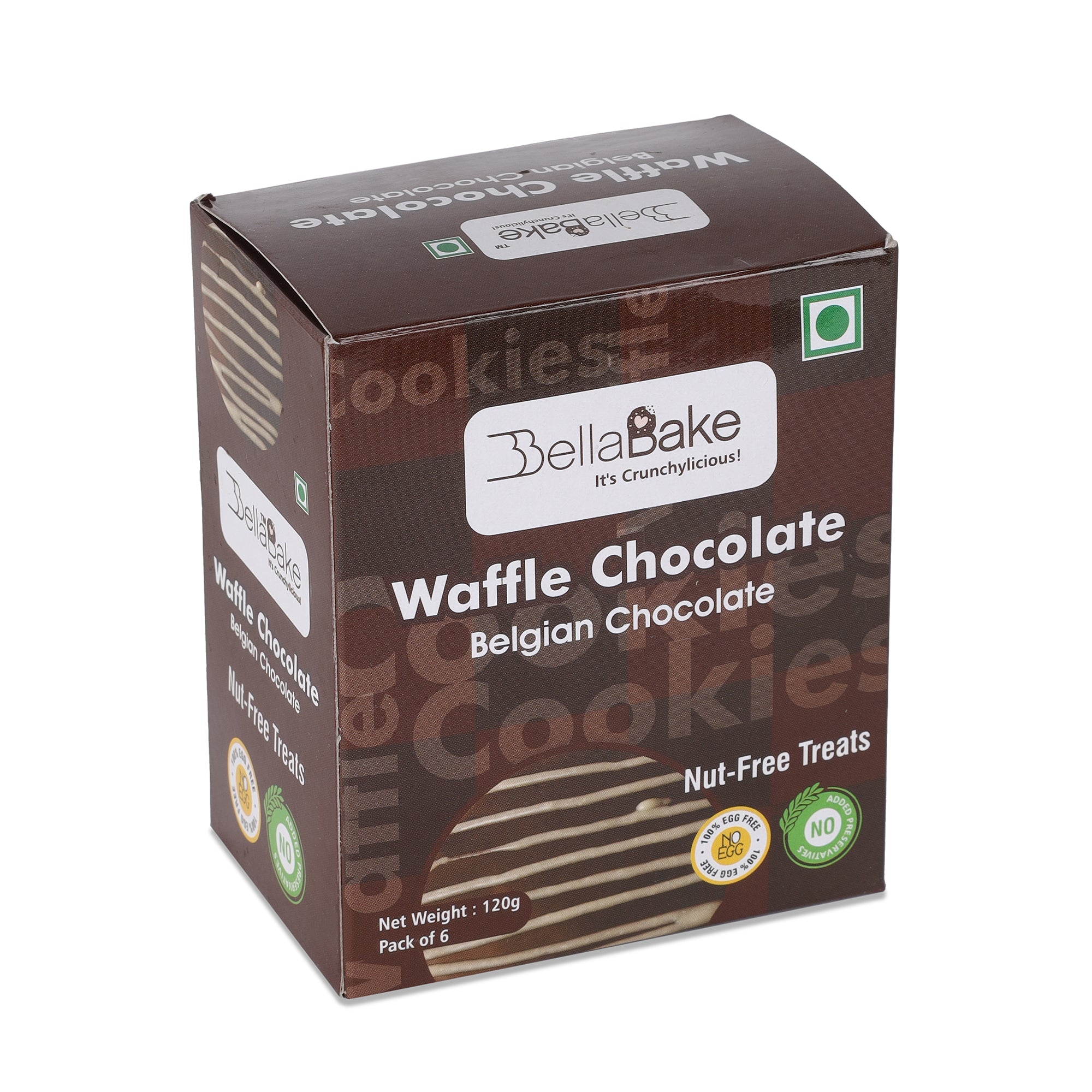 Waffle Chocolate Belgian-(Pack of 6 | 120 Gram)